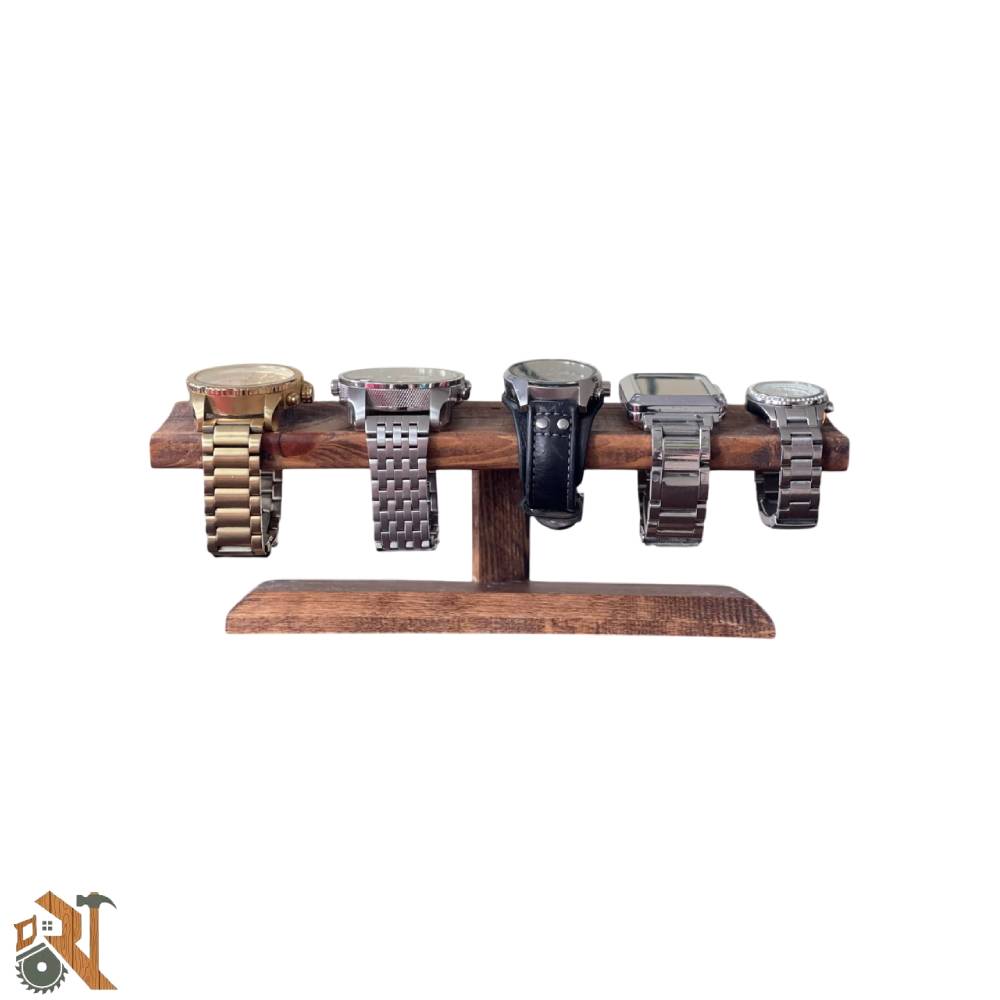 استند جواهرات و ساعت چوبی راشینو مدل ۰۰۲